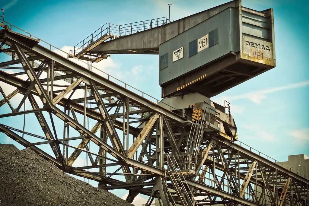 Industriële transportbrug en constructie